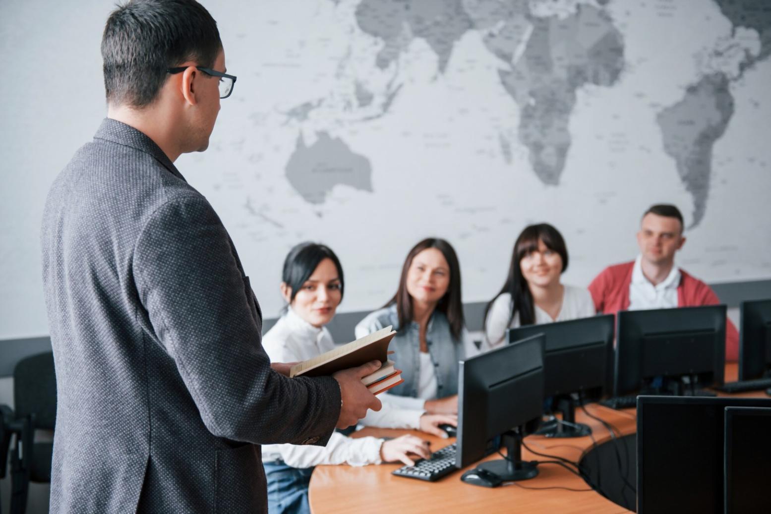 Business meeting focused on financial planning and strategy discussion